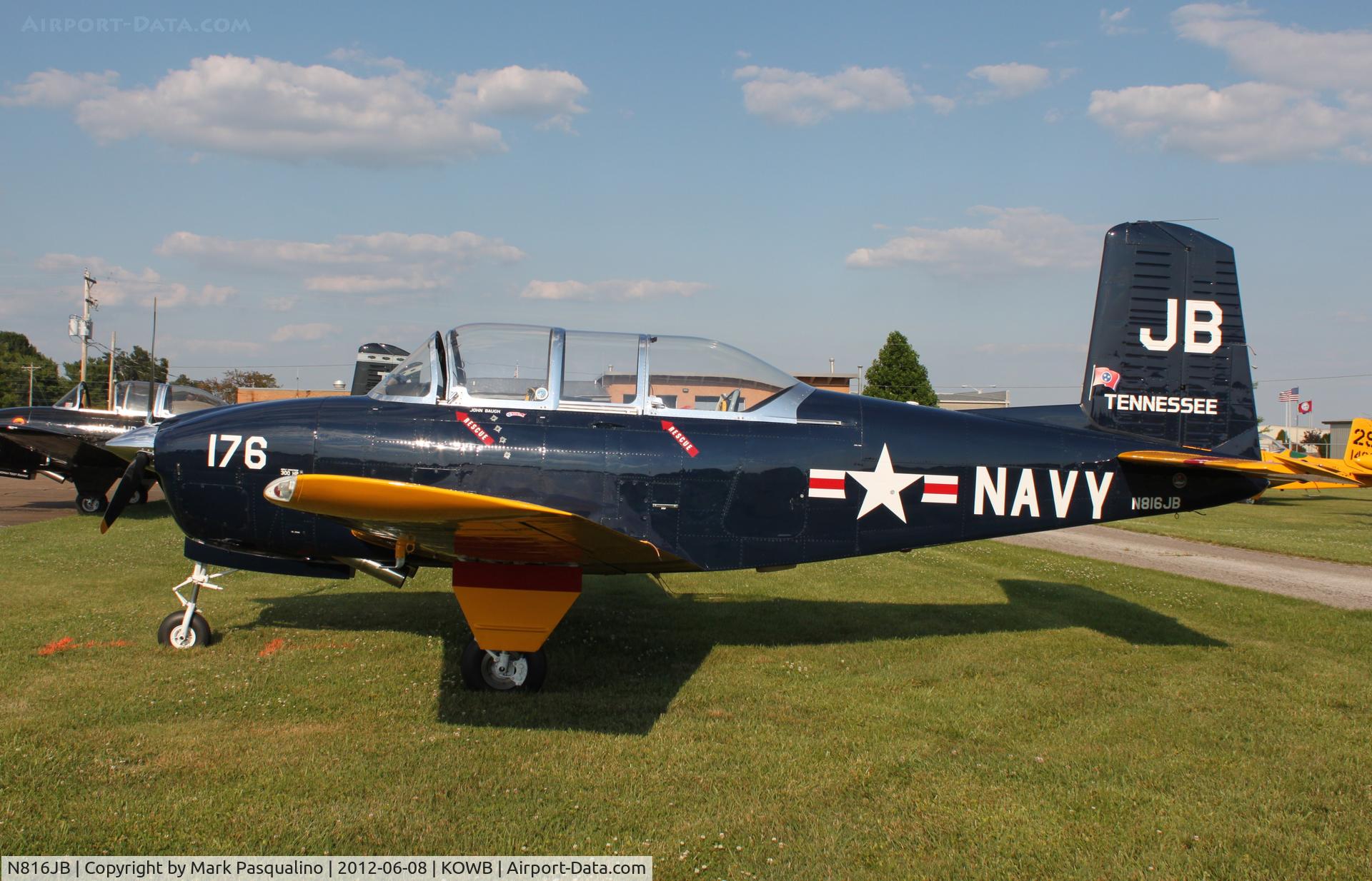 N816JB, 1960 Beech T-34B Mentor C/N BG-176, Beech T-34B