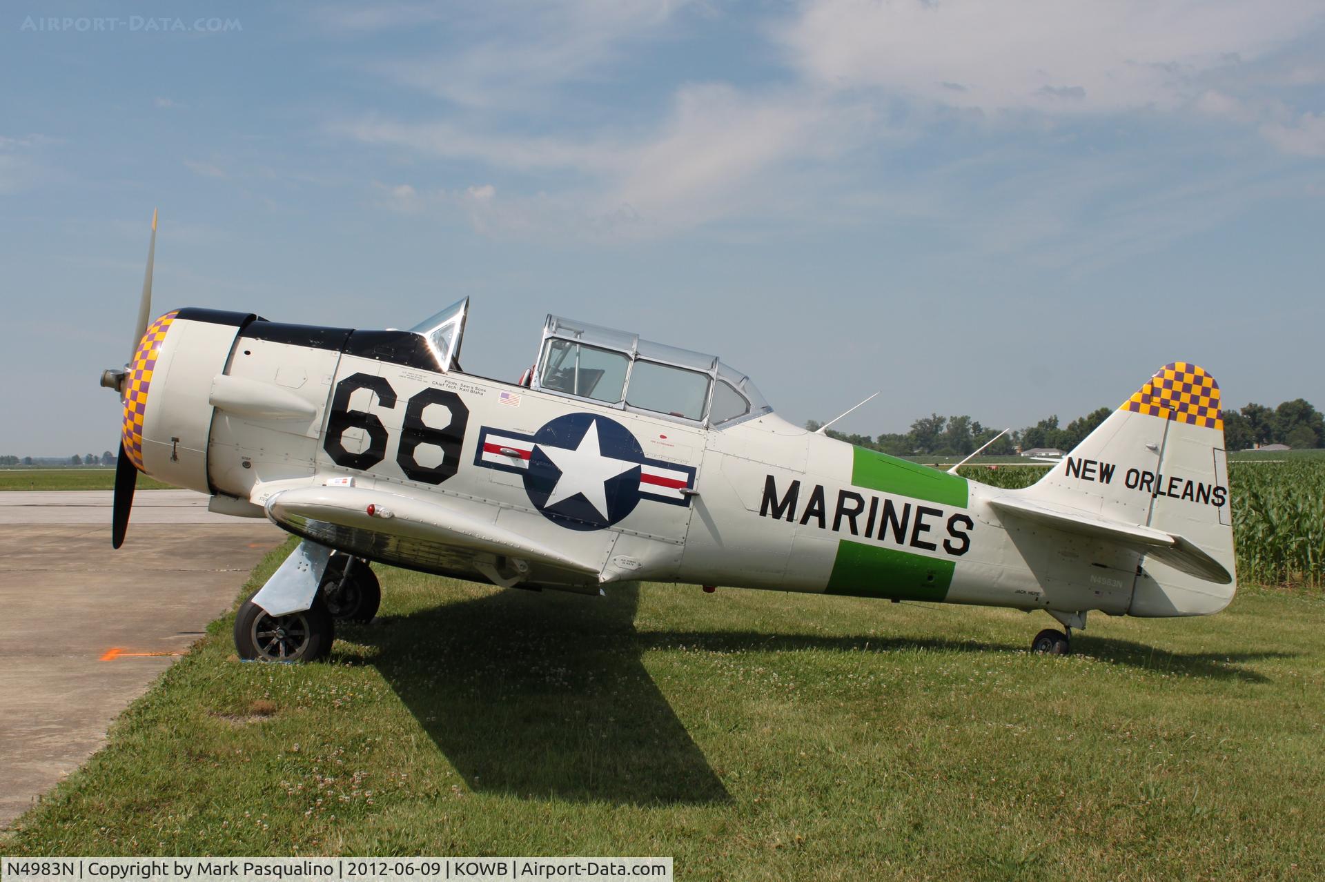 N4983N, 1957 North American AT-6D Texan C/N 121-42175 (44-81453), North American AT-6D