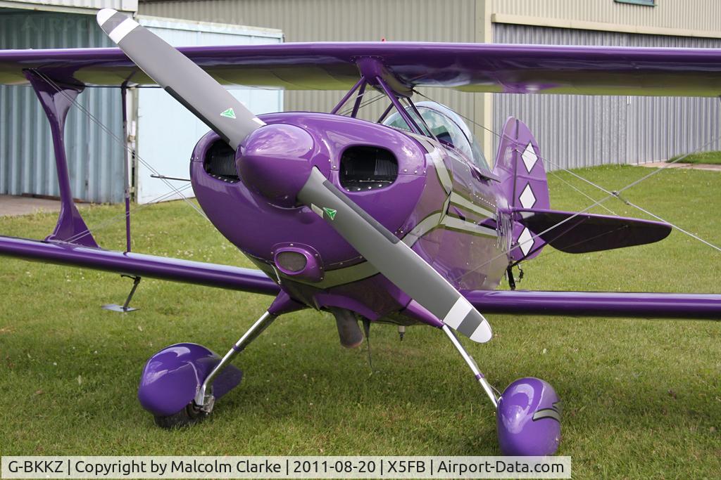G-BKKZ, 2000 Pitts S-1S Special C/N PFA 009-10525, Pitts S-1S, Fishburn Airfield, August 2011.