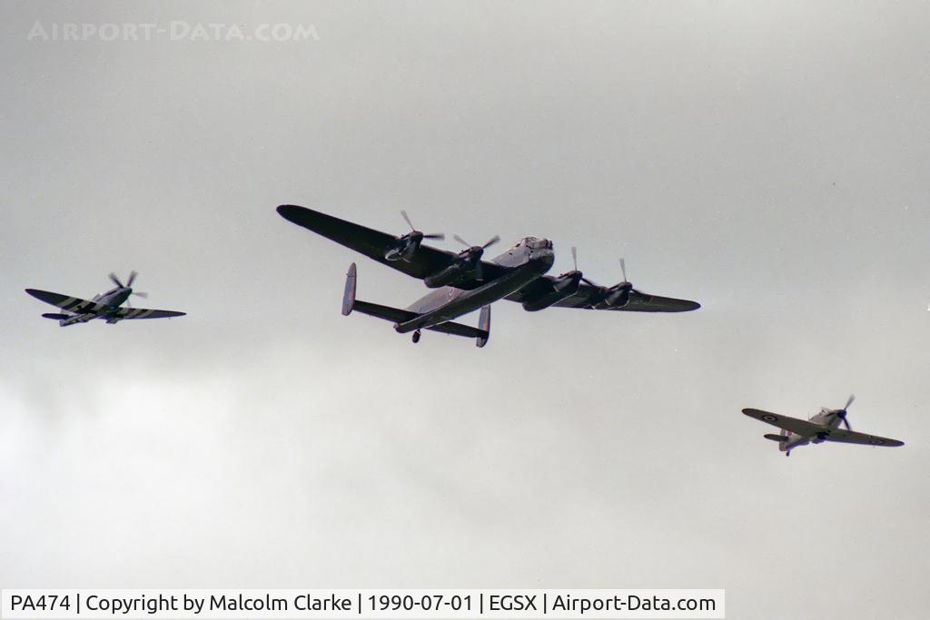 PA474, 1945 Avro 683 Lancaster B1 C/N VACH0052/D2973, Avro 683 Lancaster B1 - The Battle of Britain Memorial Flight at North Weald in 1990