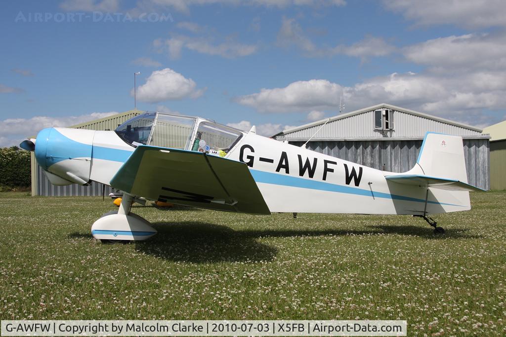 G-AWFW, 1957 SAN Jodel D-117 C/N 599, Jodel D-117, Fishburn Airfield, July 2010.