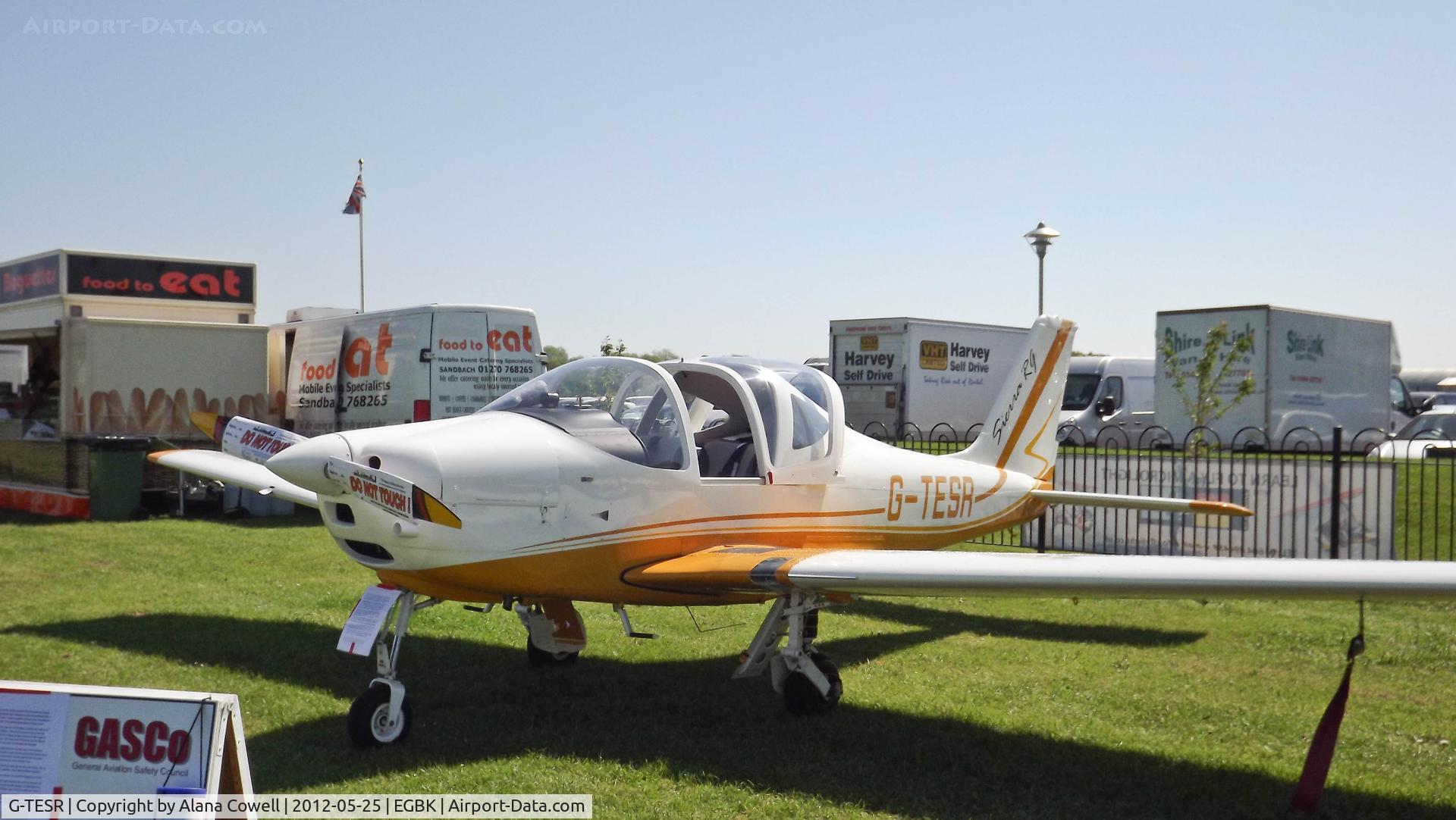 G-TESR, 2008 Tecnam P-2002RG Sierra C/N PFA 333A-14758, G-TESR at AeroExpo, Sywell 2012.