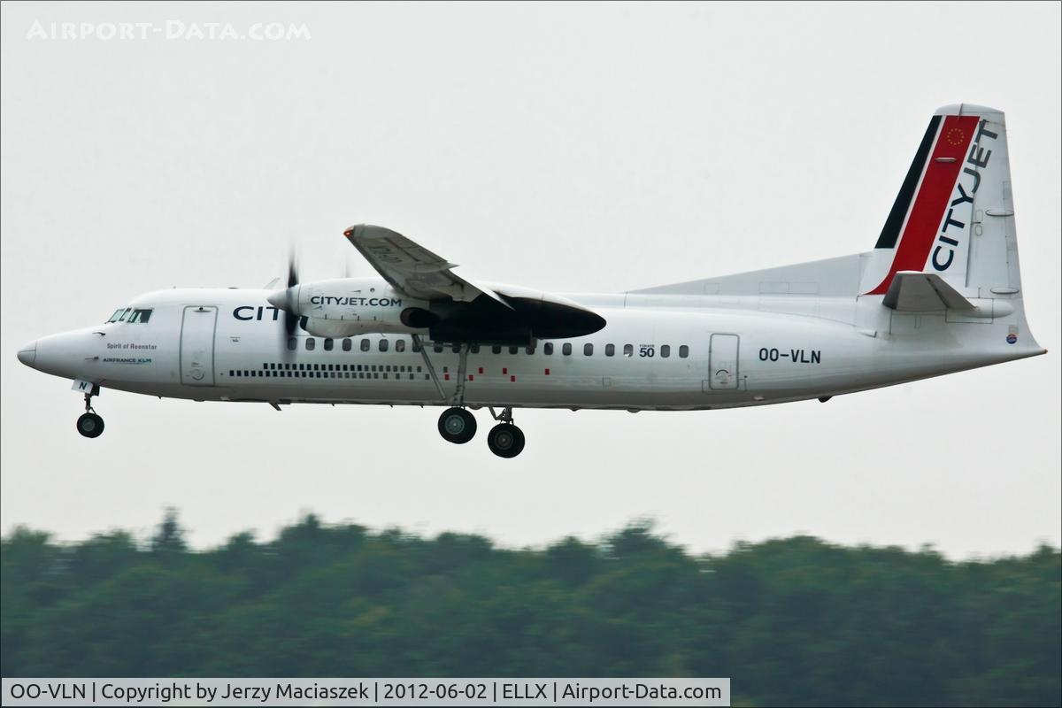 OO-VLN, 1989 Fokker 50 C/N 20145, Fokker 50