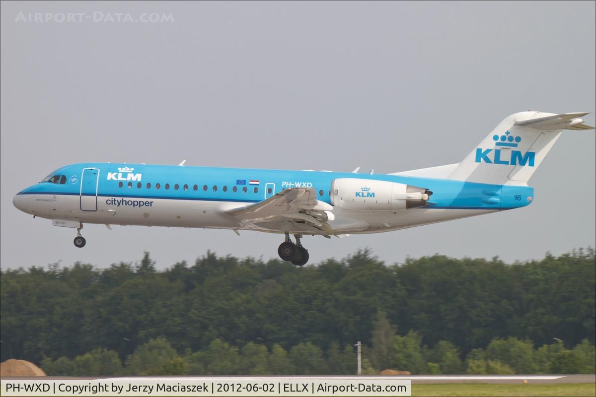 PH-WXD, 1995 Fokker 70 (F-28-0070) C/N 11563, Fokker 70