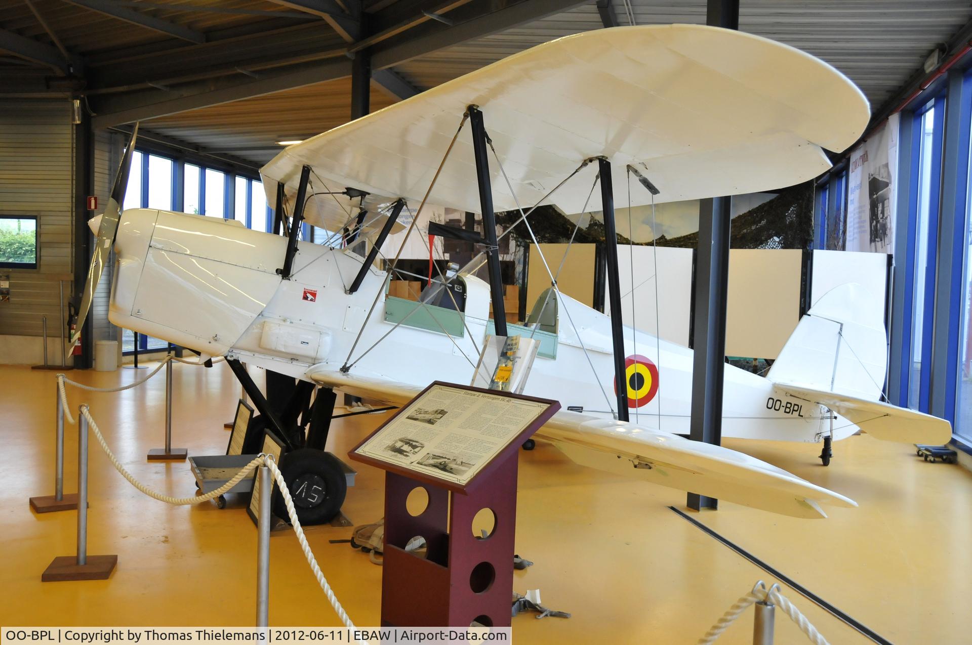 OO-BPL, 1953 Stampe-Vertongen SV-4B C/N 1194, Static display