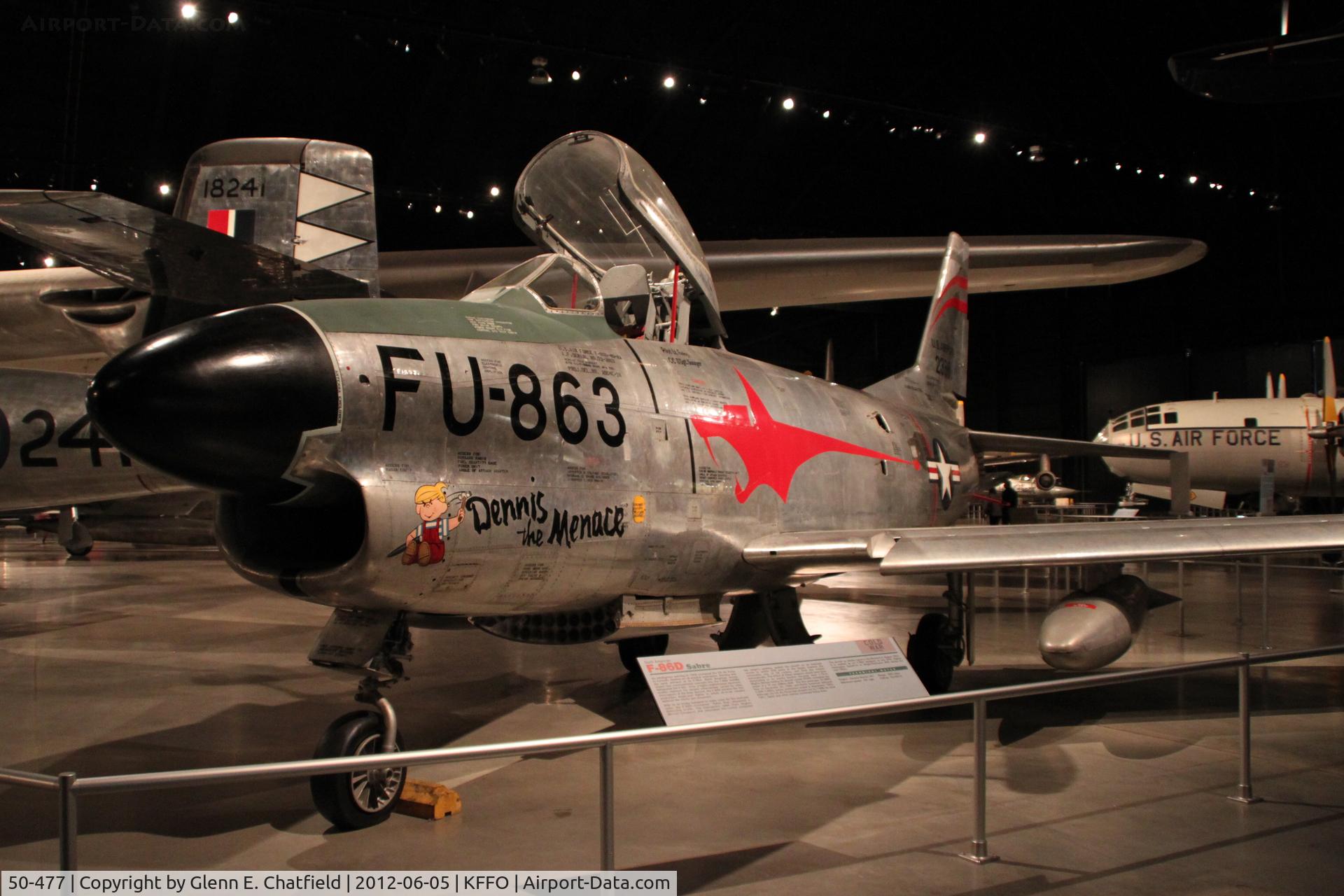 50-477, 1952 North American F-86D Sabre C/N 190-266, At the Air Force Museum