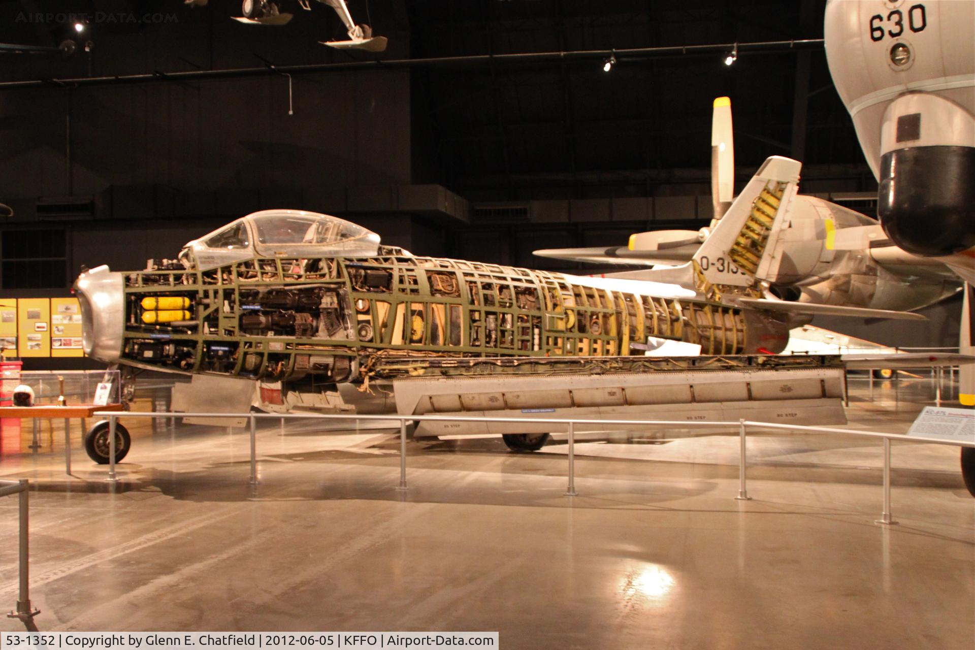 53-1352, 1953 North American F-86H-10-NH Sabre C/N 203-124, At the Air Force Museum