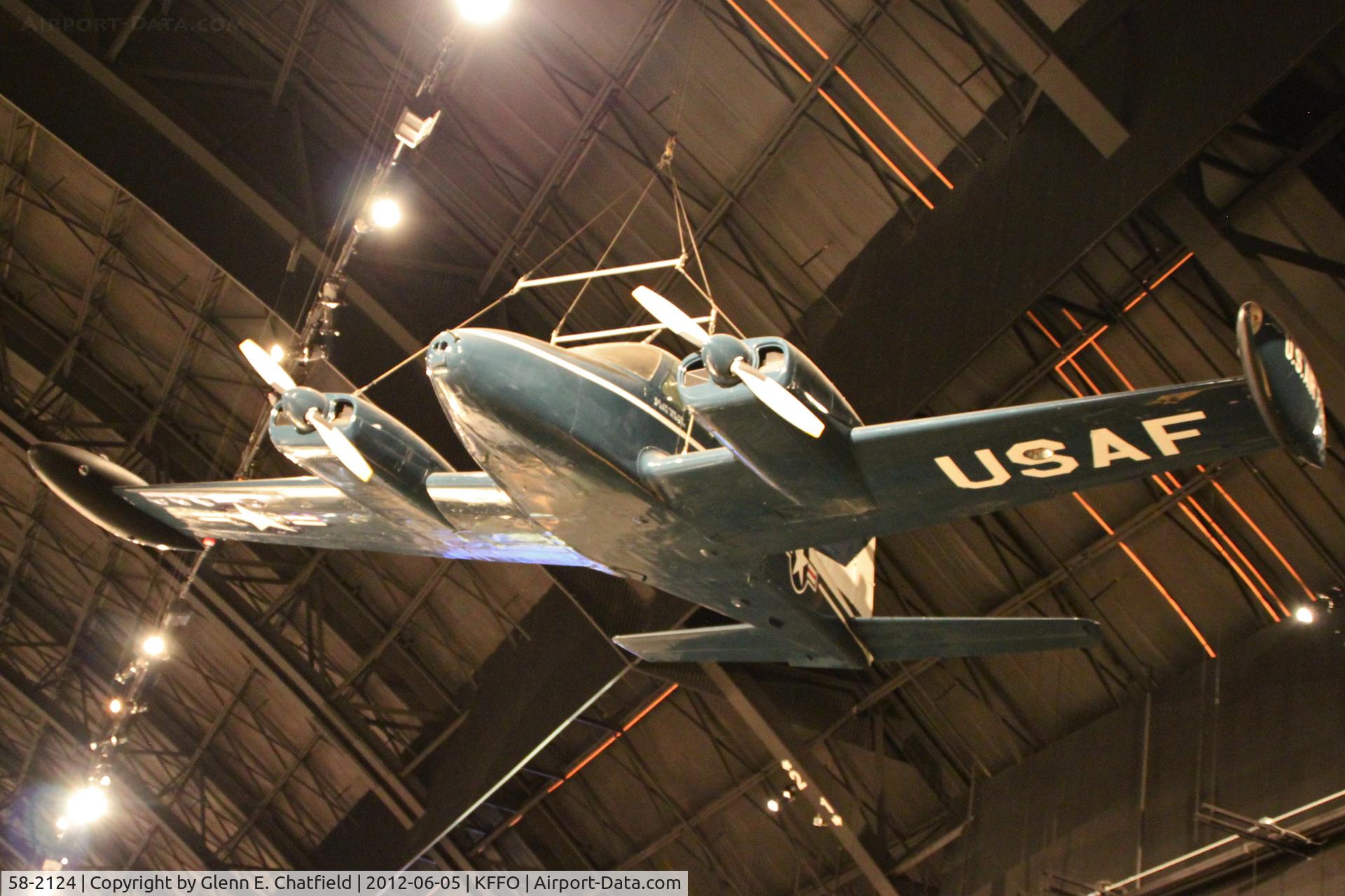 58-2124, 1958 Cessna U-3A Blue Canoe (310A) C/N 38098, At the Air Force Museum