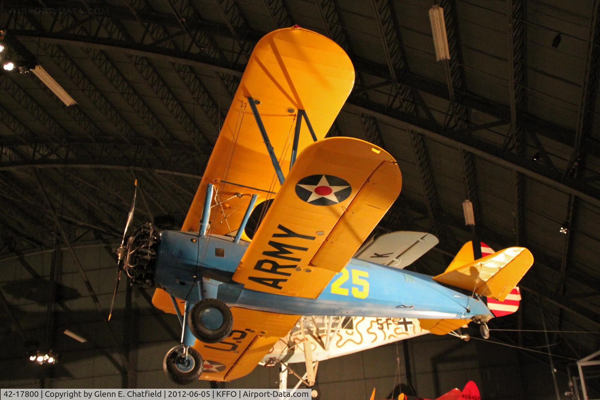 42-17800, Boeing PT-13D Kaydet (E75) C/N 75-5963, At the Air Force Museum