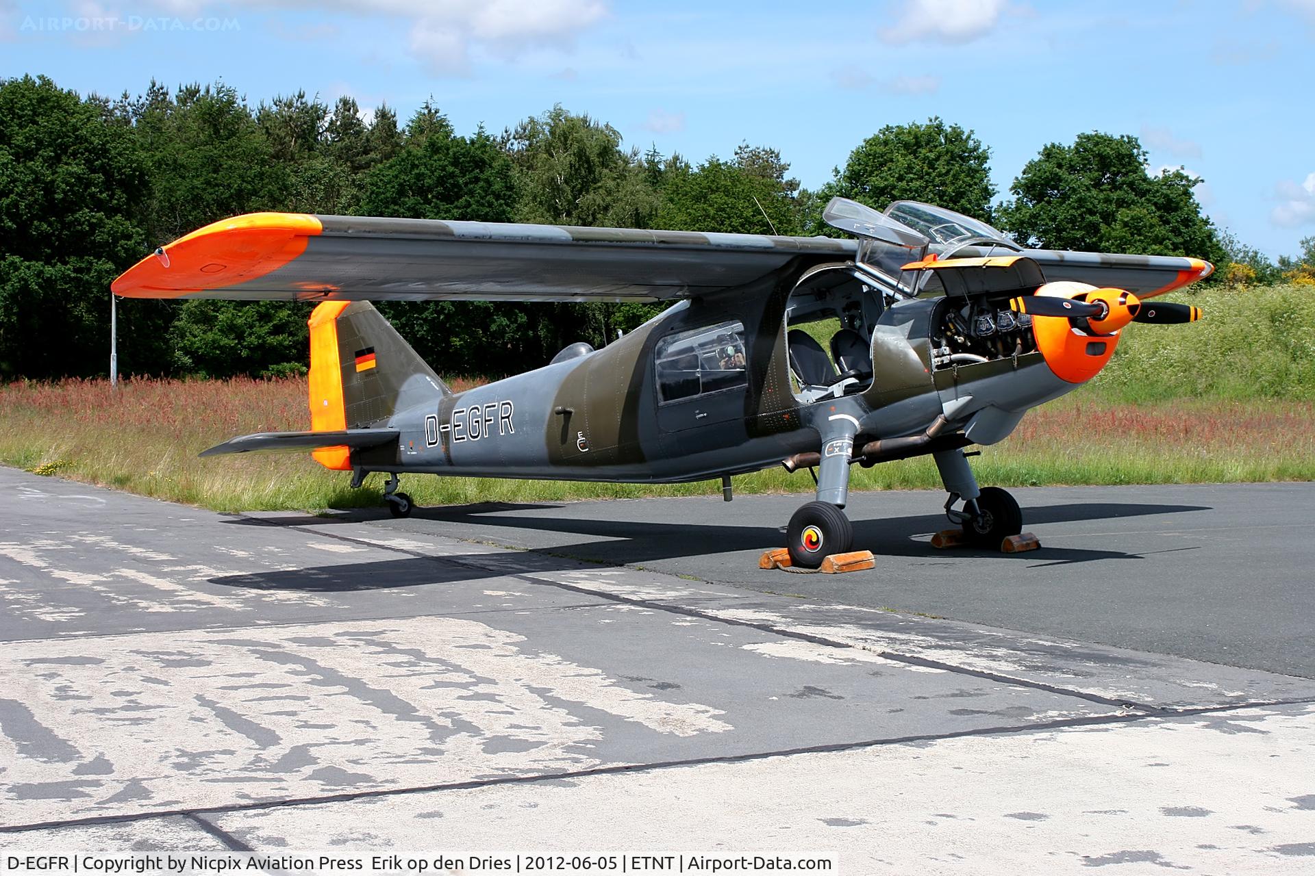 D-EGFR, Dornier Do-27A-1 C/N 160, D-EGFR is a private owned Do-27 and is seen here at Wittmund AB