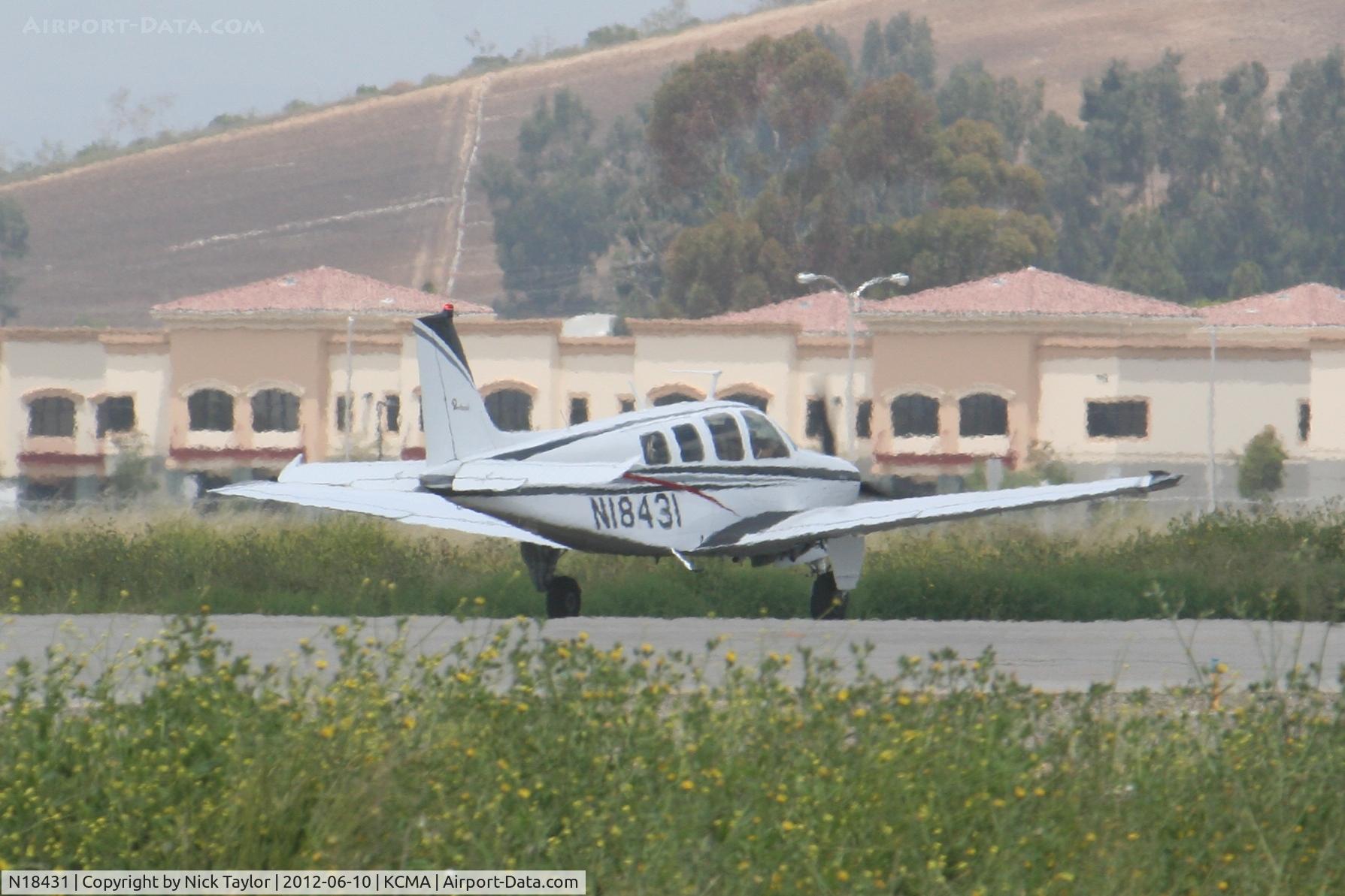 N18431, 1977 Beech A36 Bonanza 36 C/N E-1129, Run up for 26