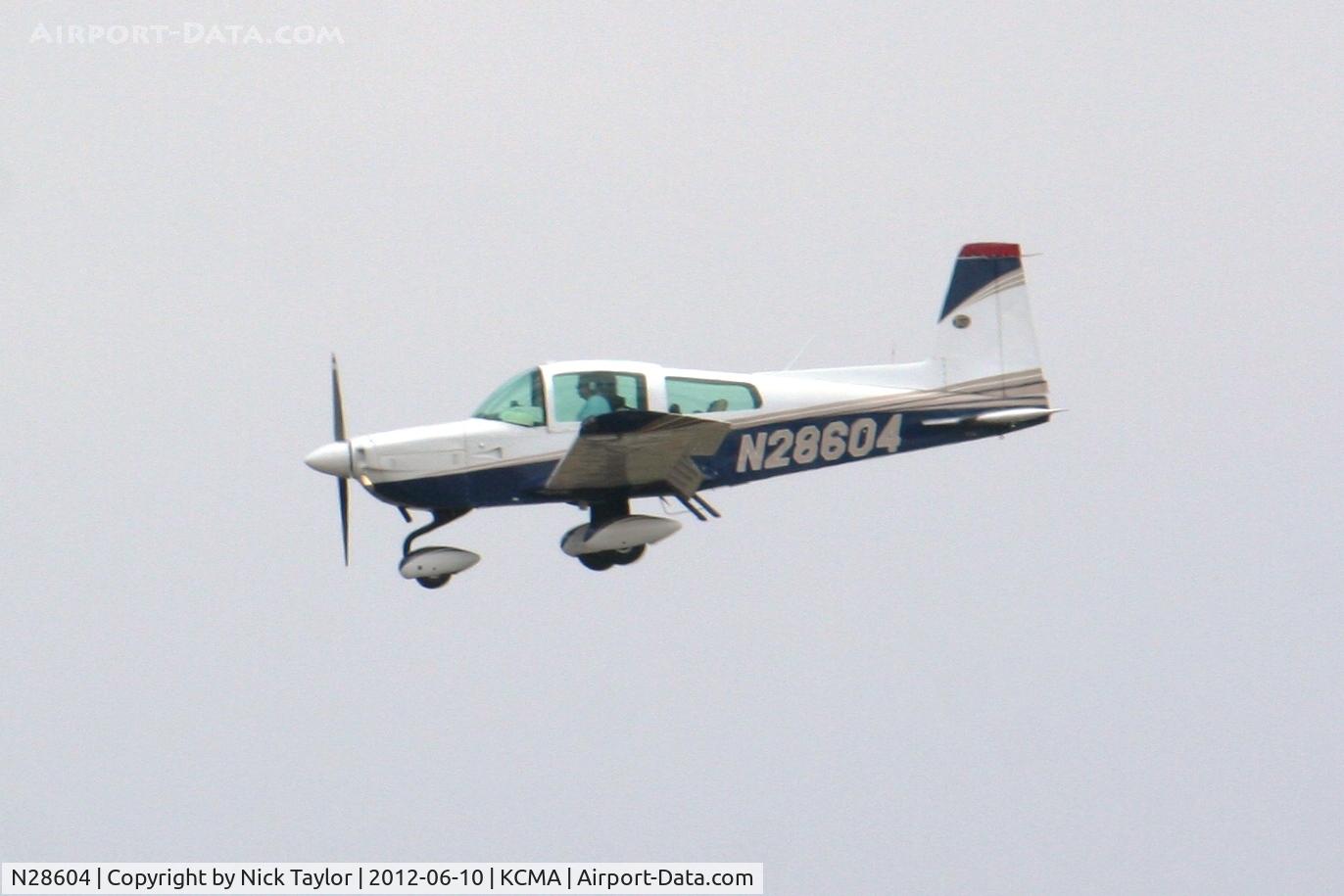N28604, 1978 Grumman American AA-5B Tiger C/N AA5B0701, Landing 26