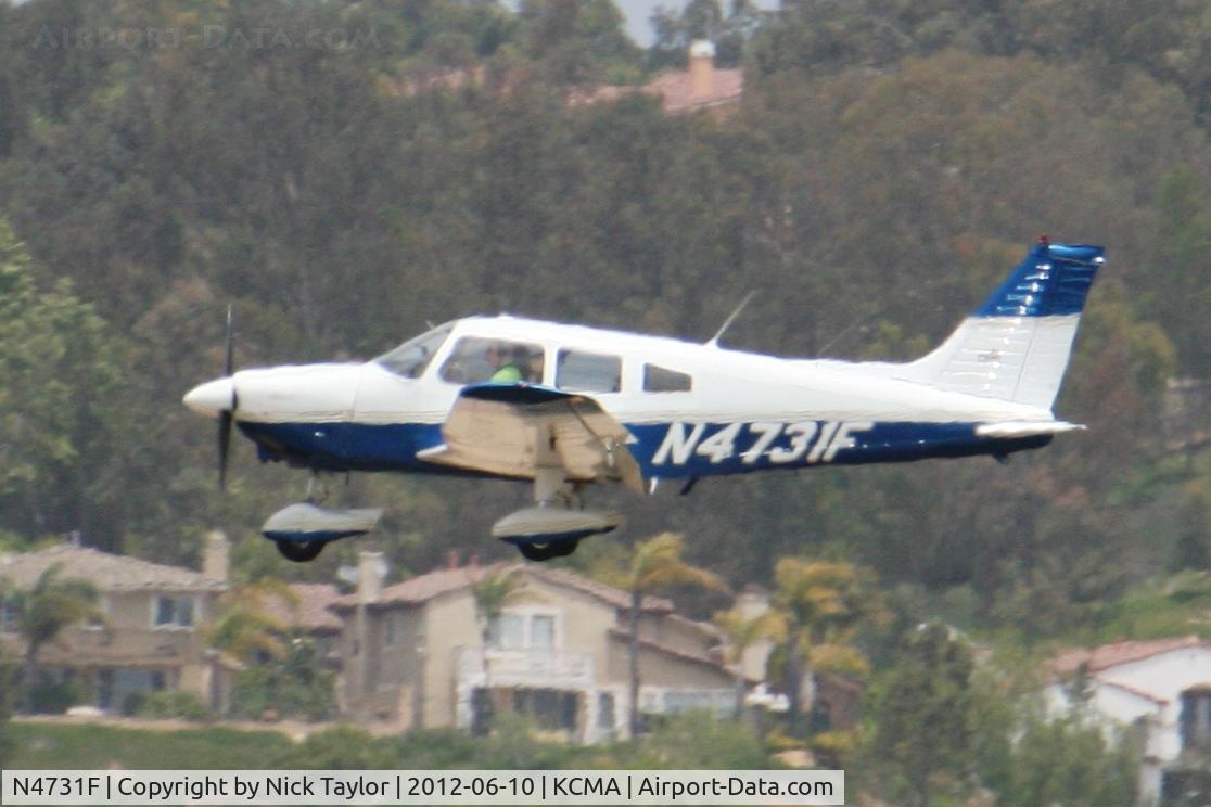 N4731F, 1976 Piper PA-28-181 C/N 28-7790059, Landing 26