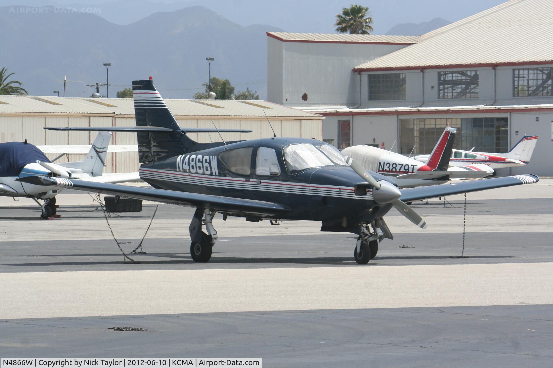 N4866W, 1976 Rockwell International 114 Commander C/N 14196, Parked on the ramp