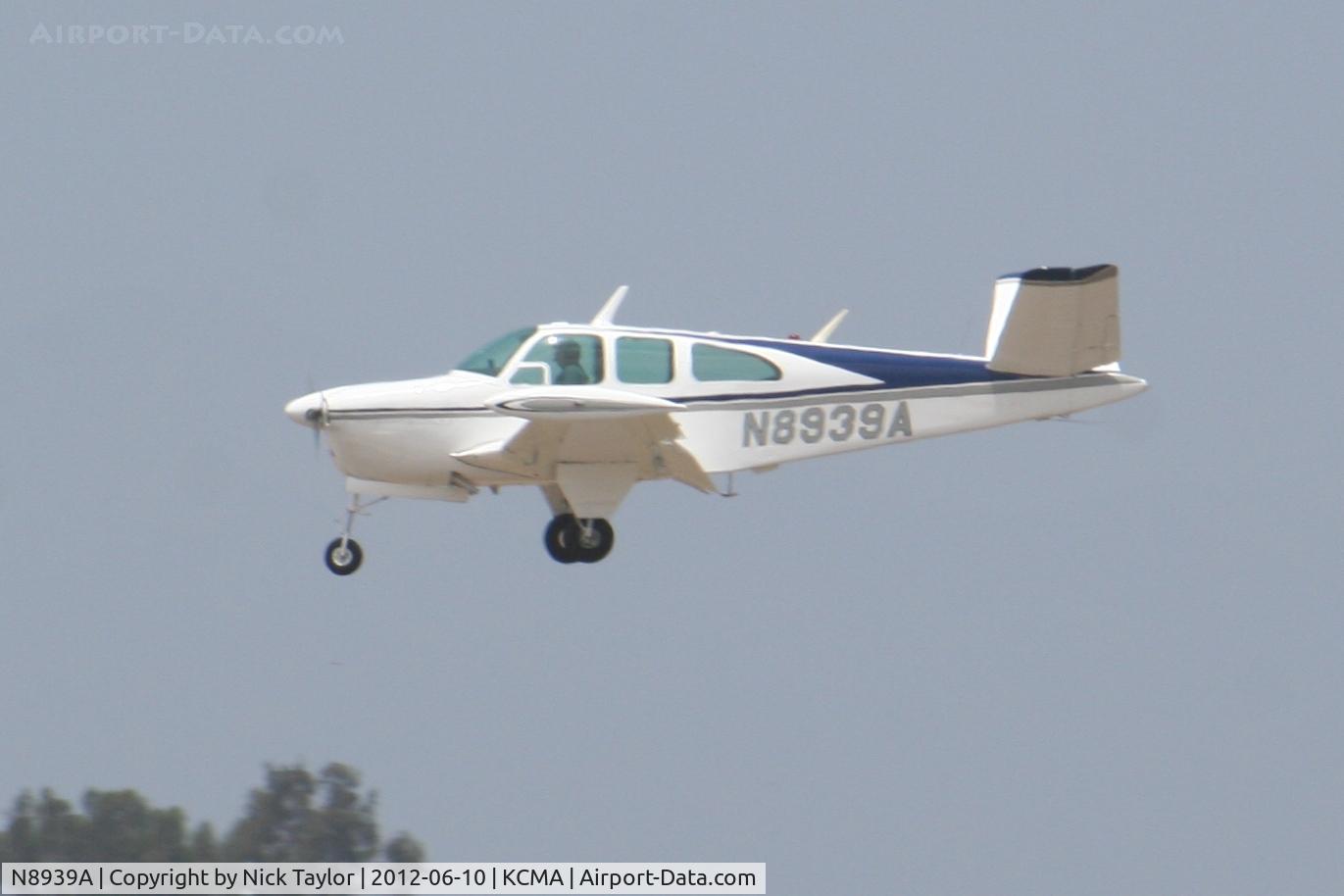 N8939A, 1951 Beech C35 Bonanza C/N D-2693, Landing 26