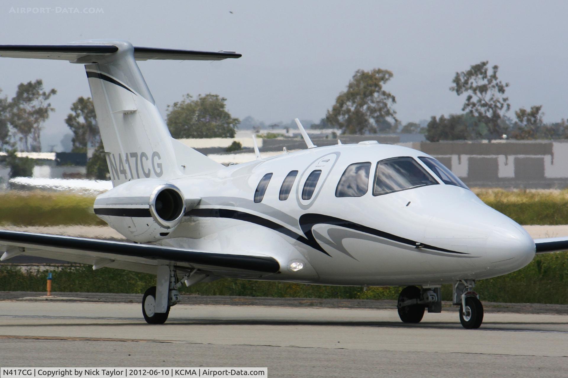 N417CG, 2007 Eclipse Aviation Corp EA500 C/N 000094, Taxiing by quickly