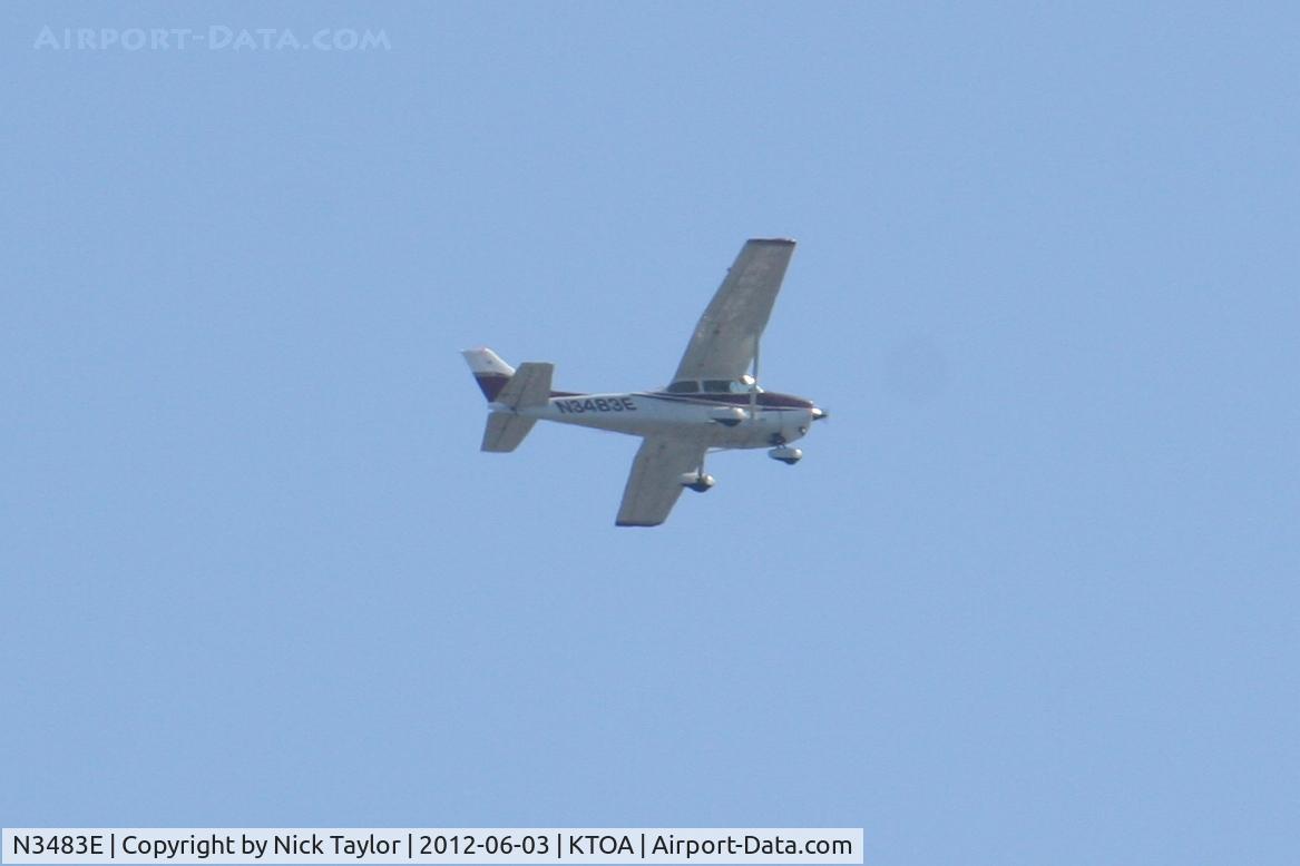 N3483E, 1978 Cessna 172N C/N 17271565, Cruising over the San Pedro area