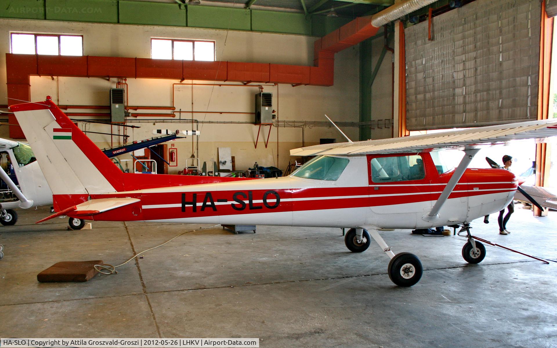 HA-SLO, 1978 Cessna 152 C/N 15280886, In Kaposujlak Airport hangar - Hungary