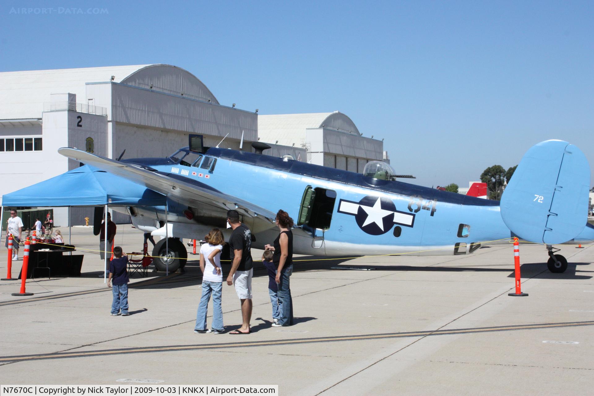 N7670C, 1945 Lockheed PV-2 Harpoon C/N 15-1438, Miramar Air show 2009