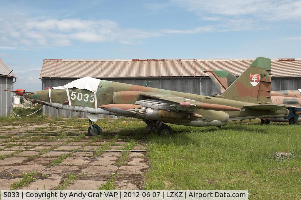 5033, Sukhoi Su-25K C/N 25508105033, Slovak AF SU-25