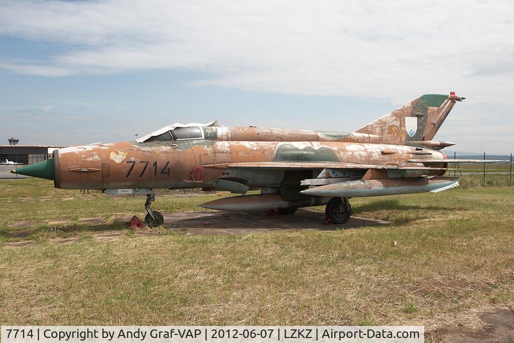 7714, 1973 Mikoyan-Gurevich MiG-21MF C/N 967714, Slovak AF MIG21
