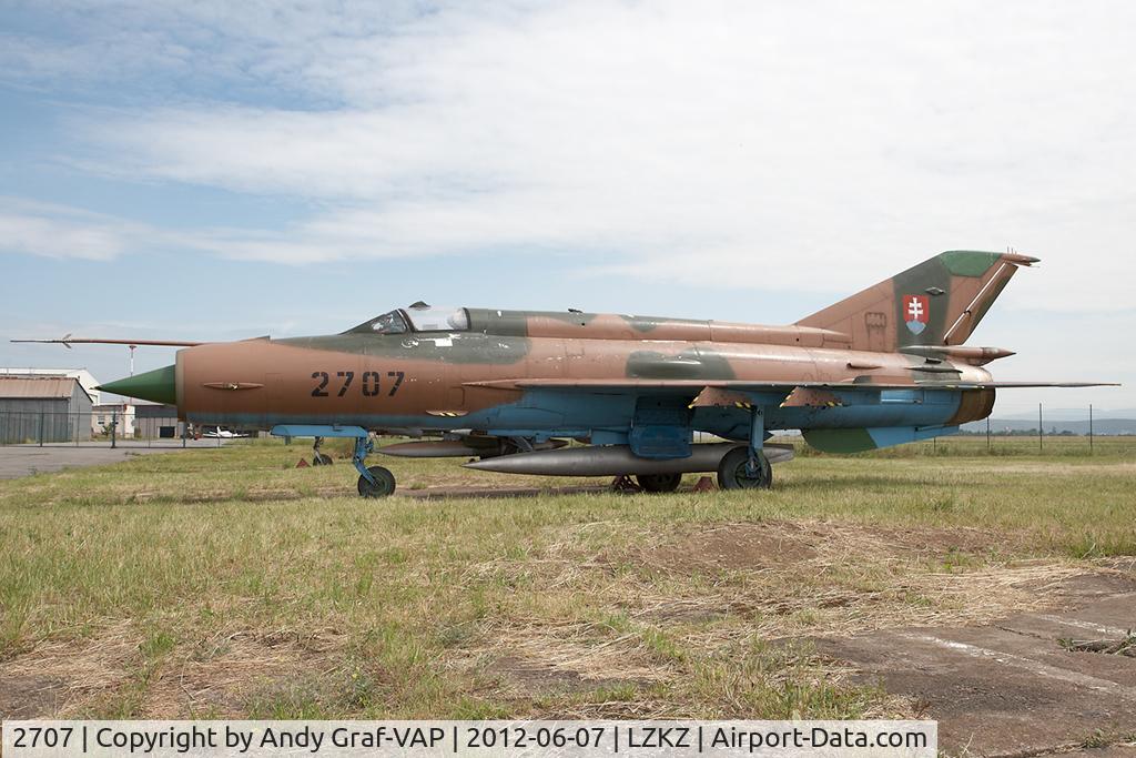 2707, Mikoyan-Gurevich MiG-21 C/N 2707, Slovak AF MIG21