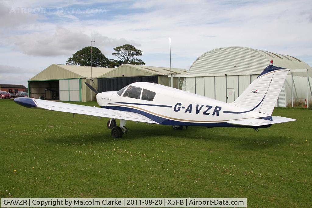 G-AVZR, 1967 Piper PA-28-180 Cherokee C C/N 28-4114, Piper PA-28-180 Cherokee C, Fishburn Airfield, August 2011.