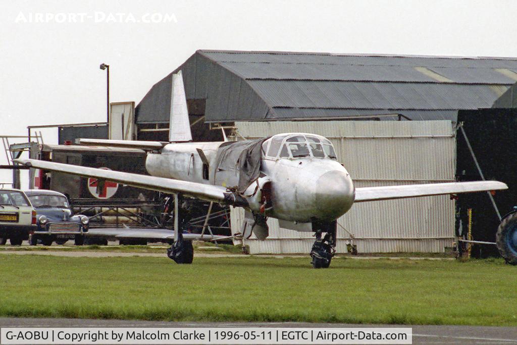 G-AOBU, 1955 Hunting Percival P-84 Jet Provost T.1 C/N PAC/84/006, Hunting P-84 Jet Provost T.1 under renovation at the VAT (Vintage Aircraft Team) facility Cranfield Airport in May 1996.