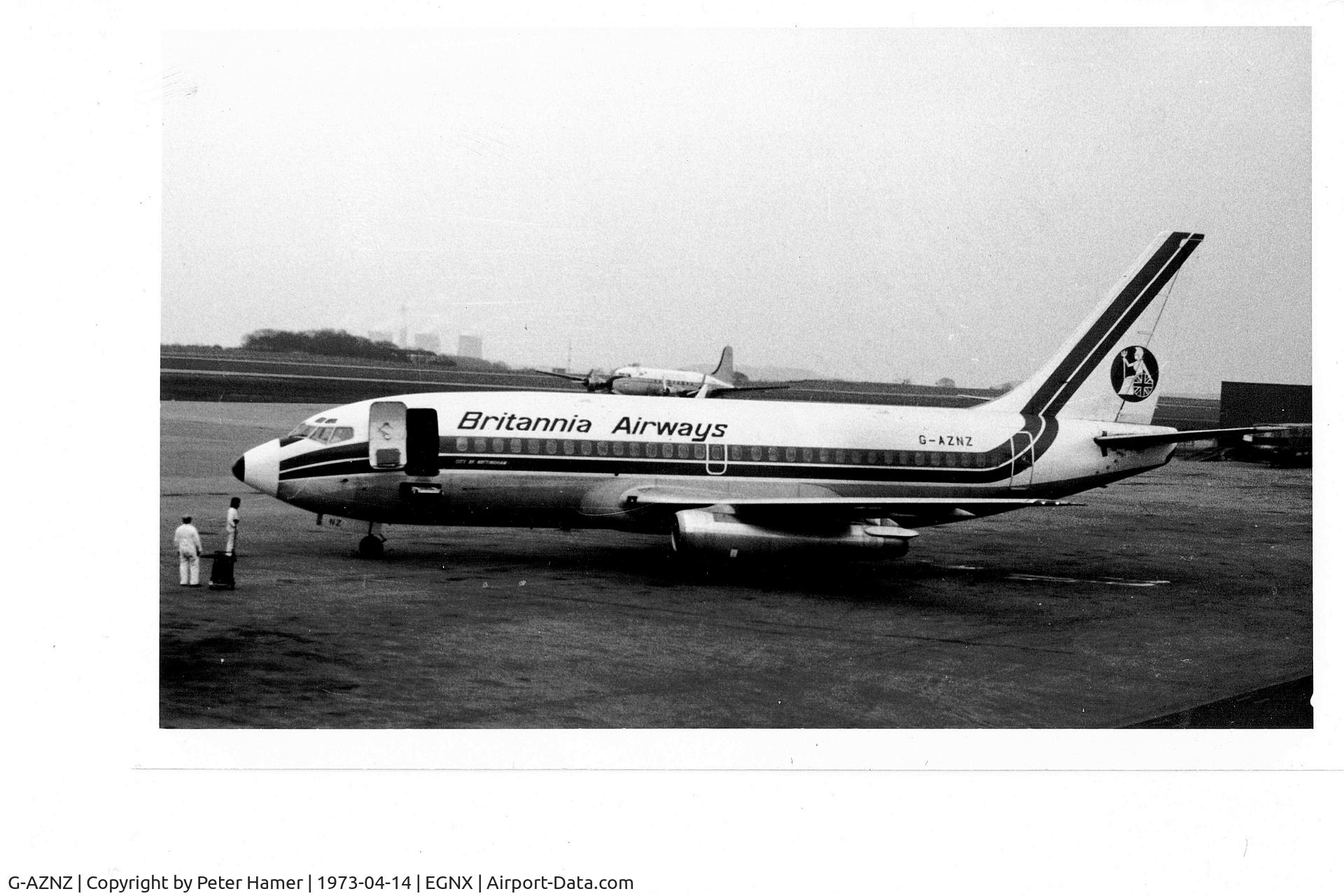 G-AZNZ, 1968 Boeing 737-222 C/N 19074, East Midlands