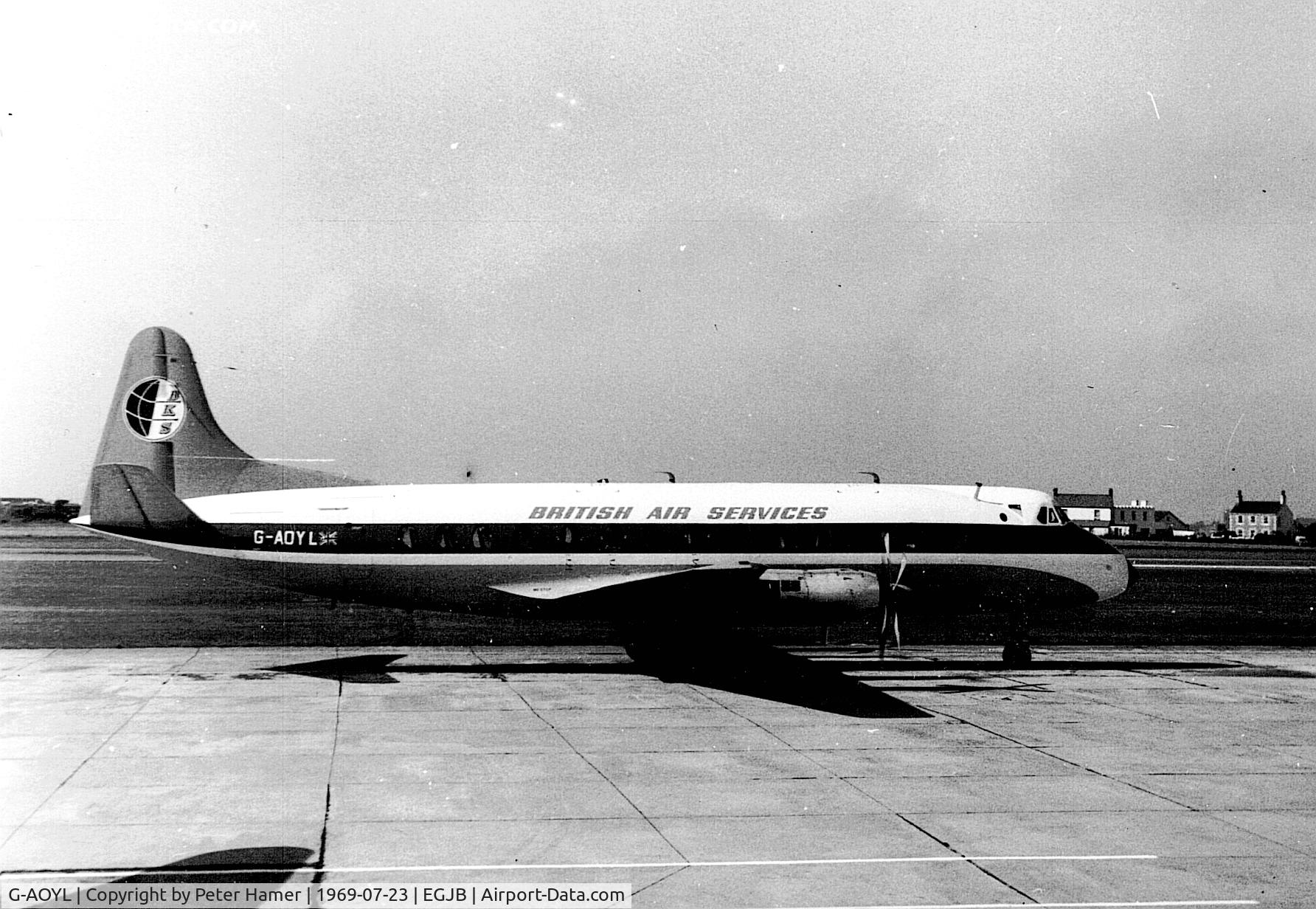 G-AOYL, 1958 Vickers Viscount 806 C/N 261, Guernsey