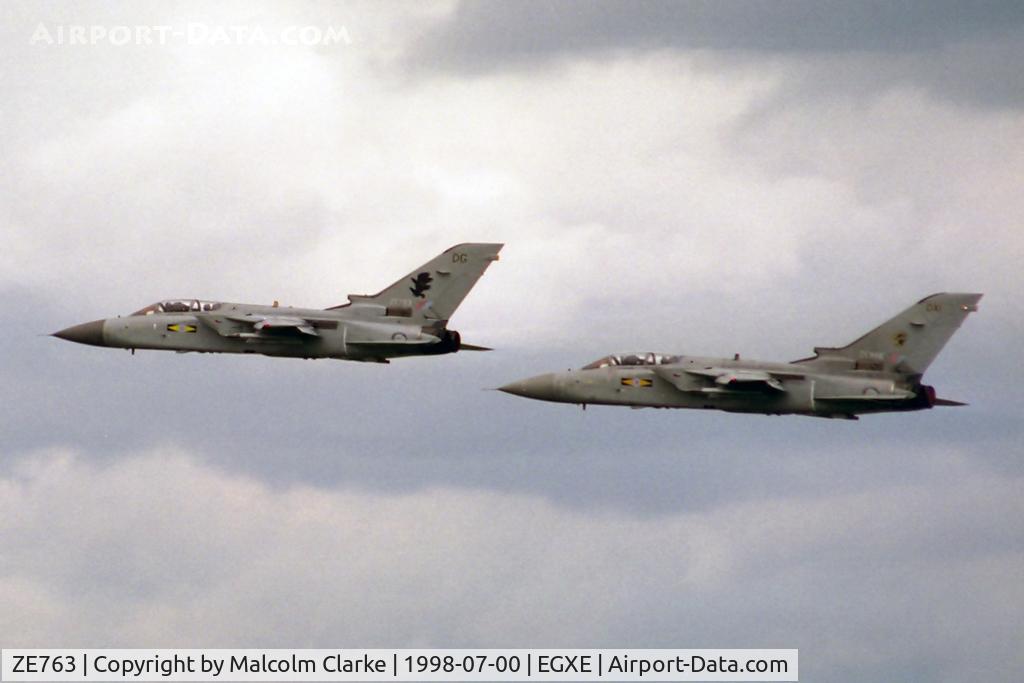 ZE763, 1988 Panavia Tornado F.3 C/N AS060/687/3310, Panavia Tornado F3 together with F3 ZE968 of 11 Sqn at RAF Leeming, July 1998.