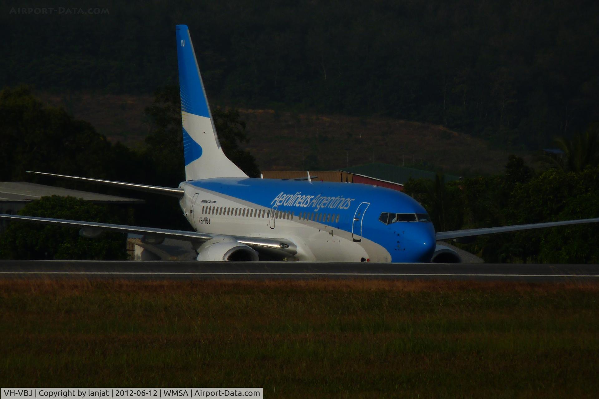 VH-VBJ, 2002 Boeing 737-7Q8 C/N 30647, Compass Swing Test
