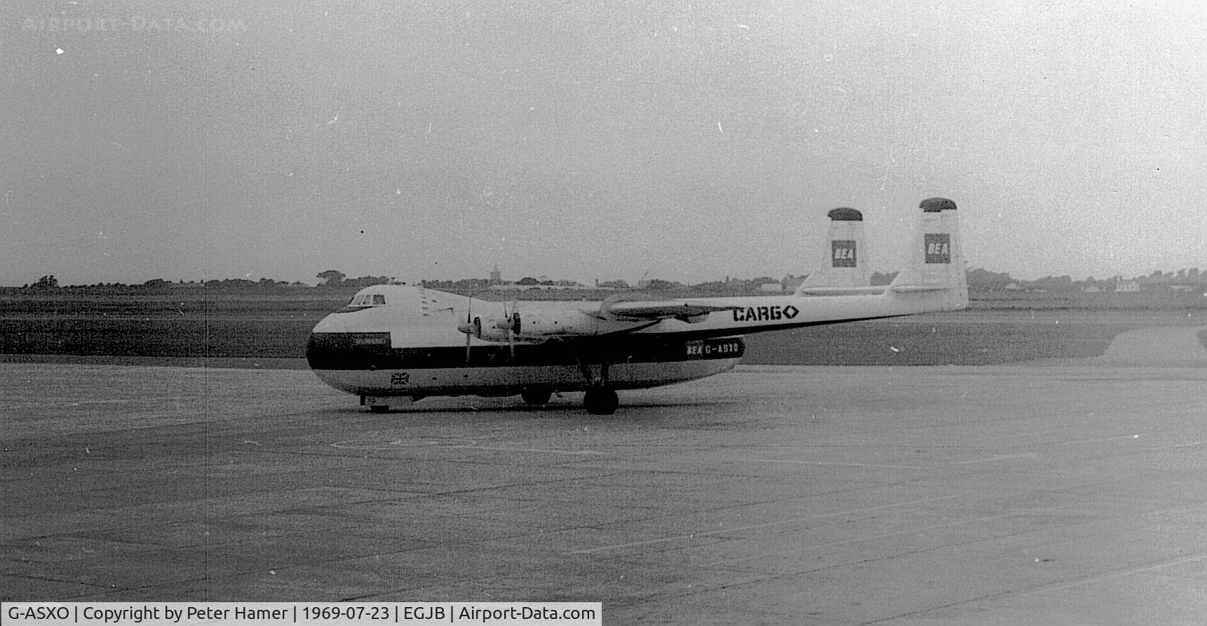 G-ASXO, 1965 Armstrong Whitworth AW650 Argosy 222 C/N 6803, Guernsey