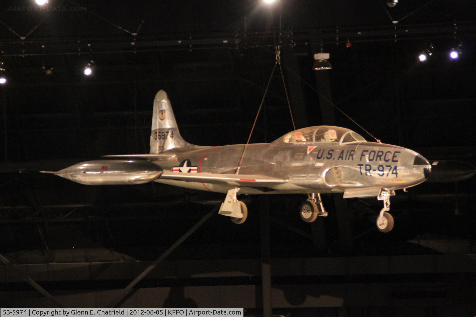 53-5974, 1953 Lockheed T-33A-5-LO Shooting Star C/N 580-9456, At the Air Force Museum
