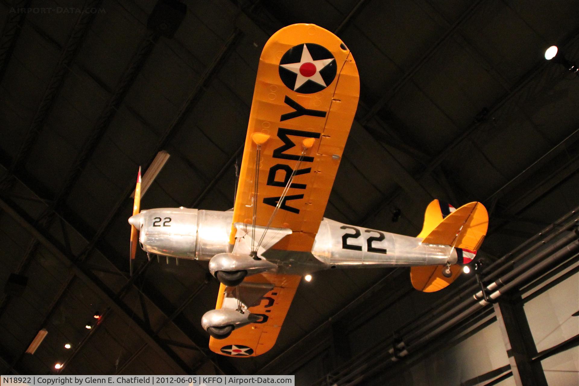 N18922, 1939 Ryan Aeronautical ST-A C/N 312, At the Air Force Museum, YPT-16 40-44