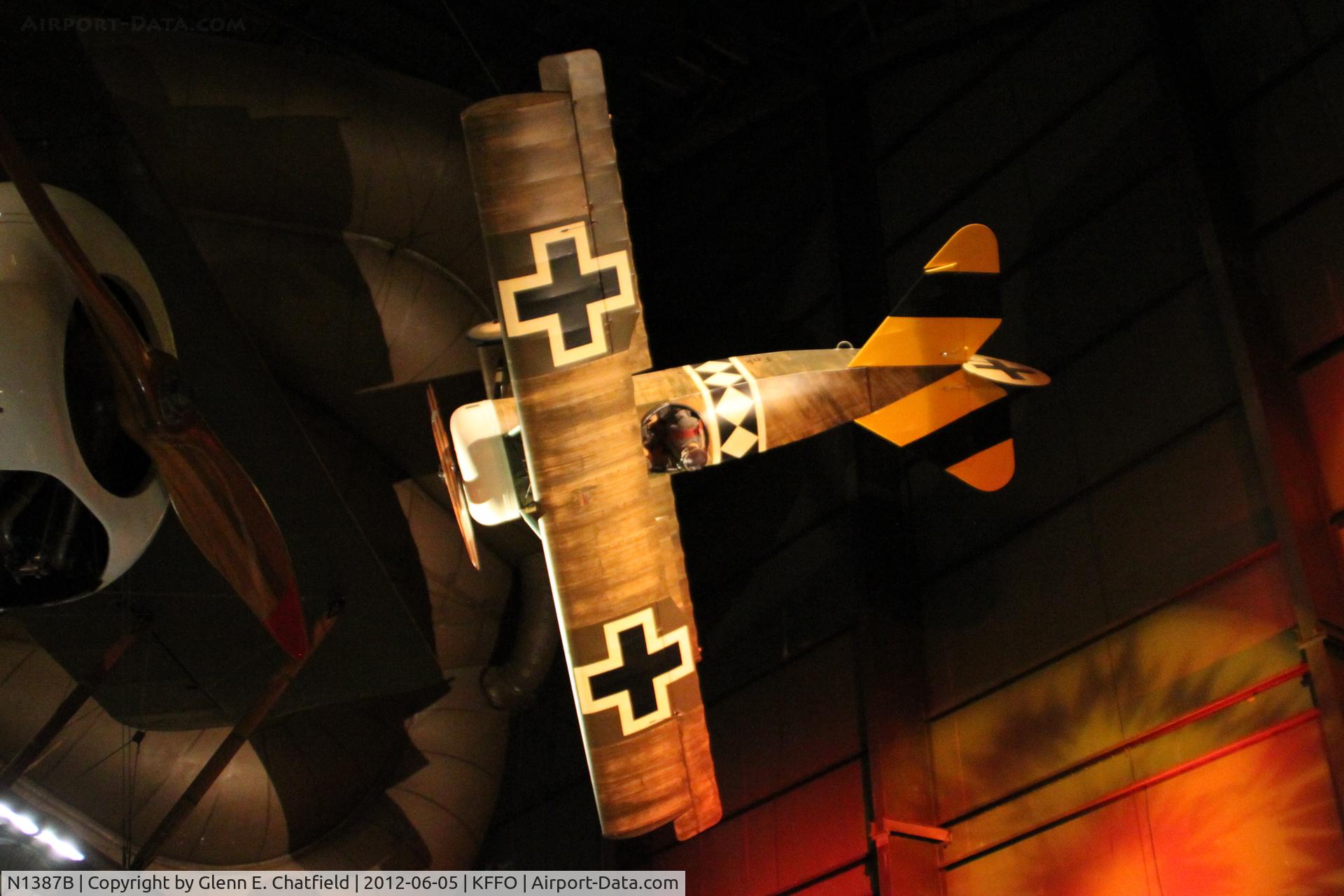 N1387B, 1982 Fokker Dr.1 Triplane Replica C/N 16, At the Air Force Museum