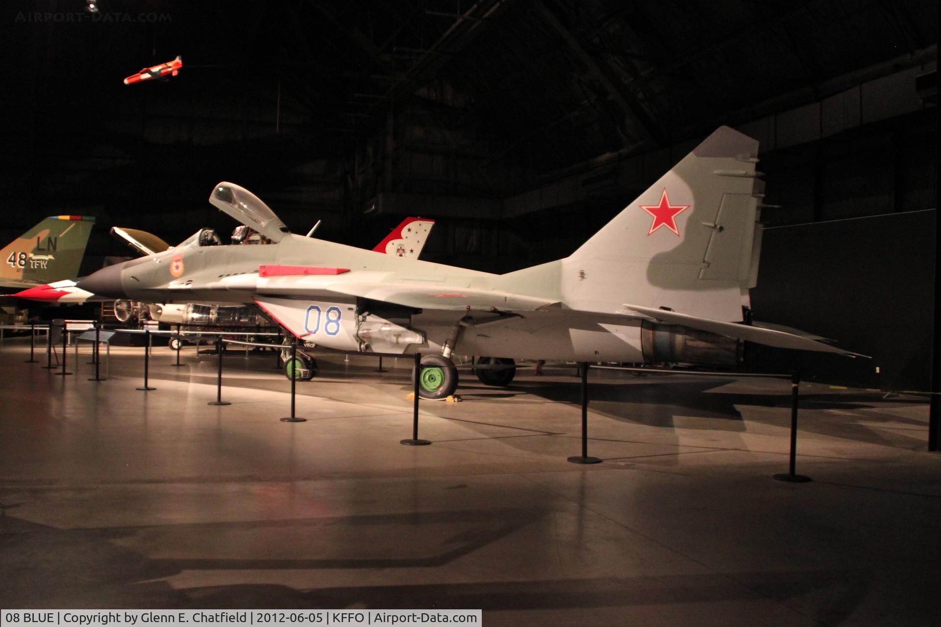08 BLUE, Mikoyan-Gurevich MiG-29A C/N 2960516761, At the Air Force Museum