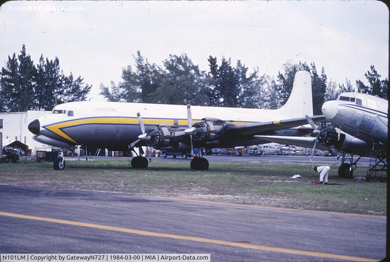 N101LM, 1956 Douglas DC-7BF C/N 44921, At Corrosion Corner.