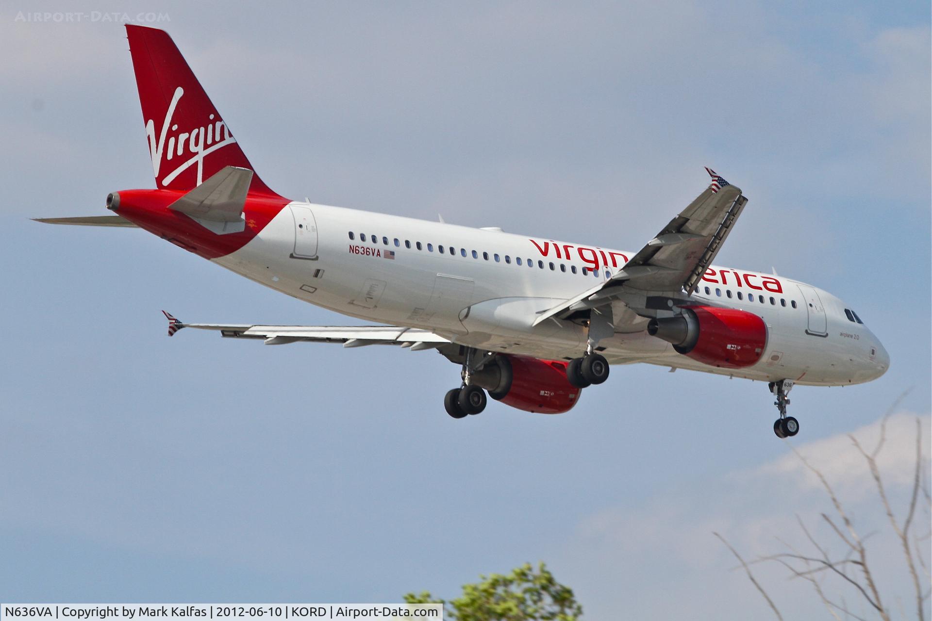 N636VA, 2008 Airbus A320-214 C/N 3460, Virgin America Airbus A320-214 