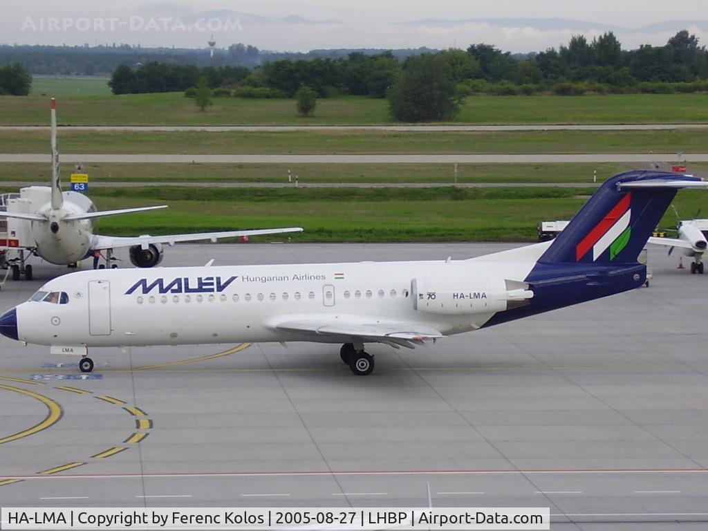 HA-LMA, 1995 Fokker 70 (F-28-0070) C/N 11564, Ferihegy
