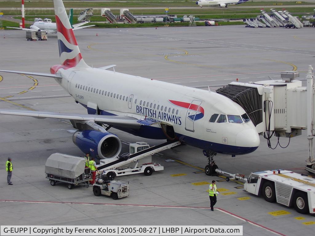 G-EUPP, 2000 Airbus A319-131 C/N 1295, Ferihegy