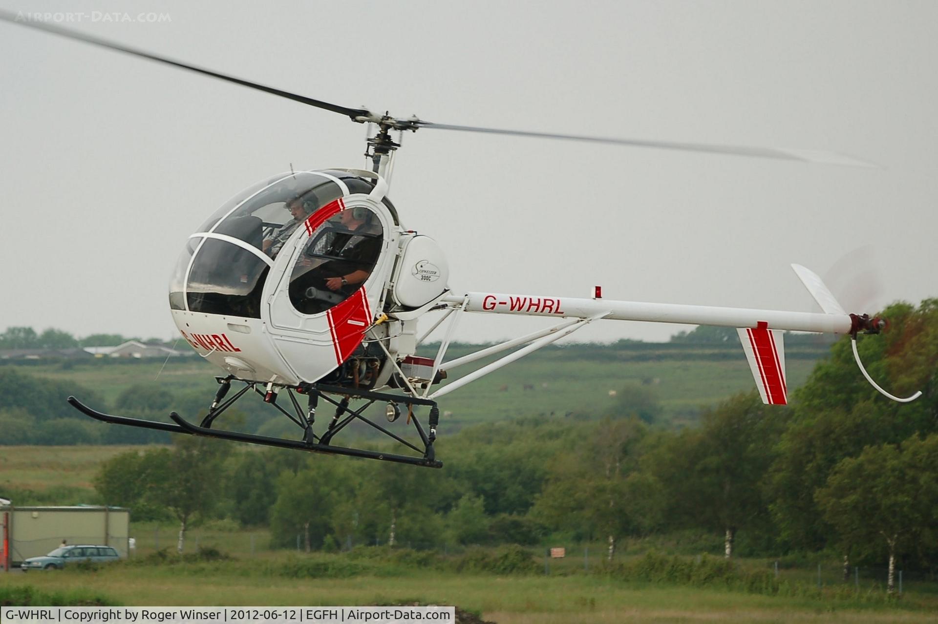 G-WHRL, 1990 Schweizer 269C-300 C/N S-1453, Visiting Schweizer 300 whirlybird.