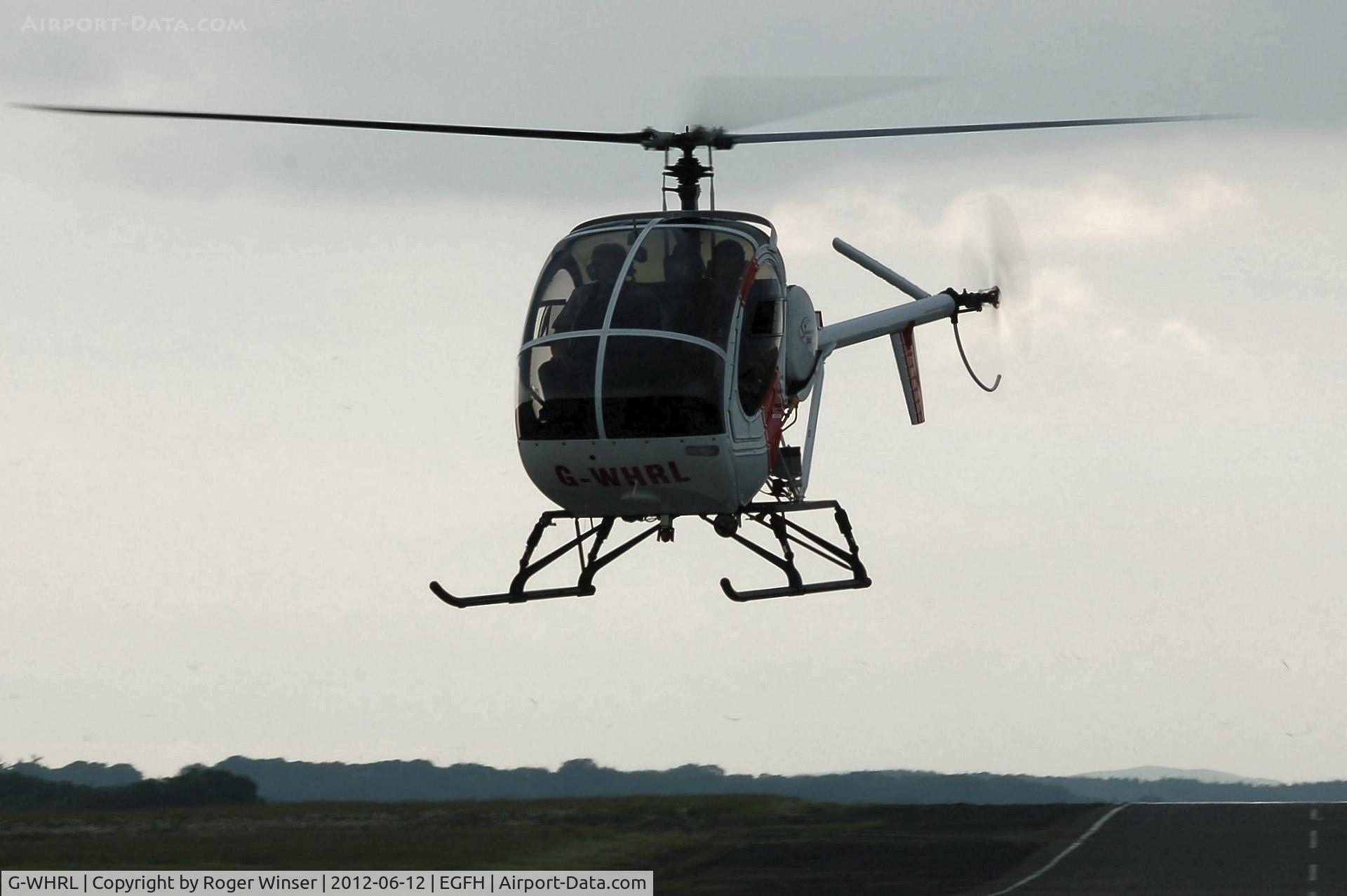 G-WHRL, 1990 Schweizer 269C-300 C/N S-1453, Visiting Schweizer 300 whirlybird.