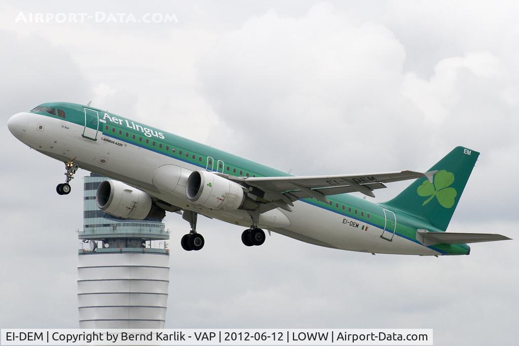 EI-DEM, 2005 Airbus A320-214 C/N 2411, Taking off from Rwy 29