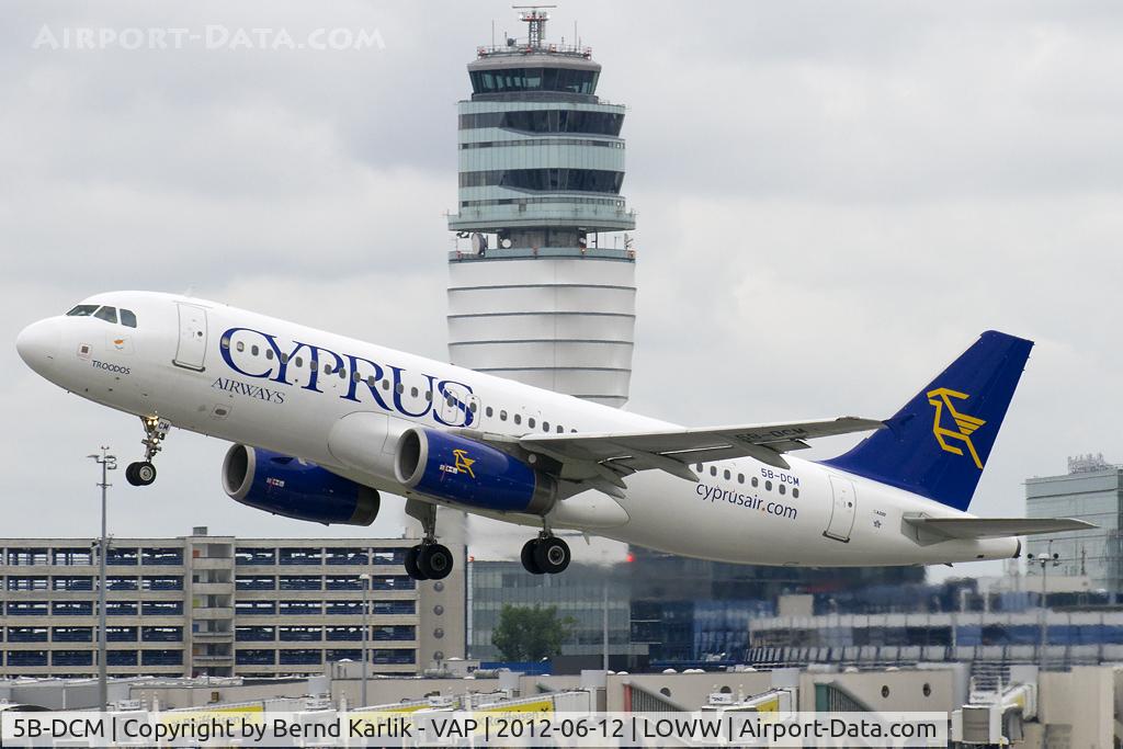 5B-DCM, 2004 Airbus A320-232 C/N 2343, Climbing out of Rwy 29