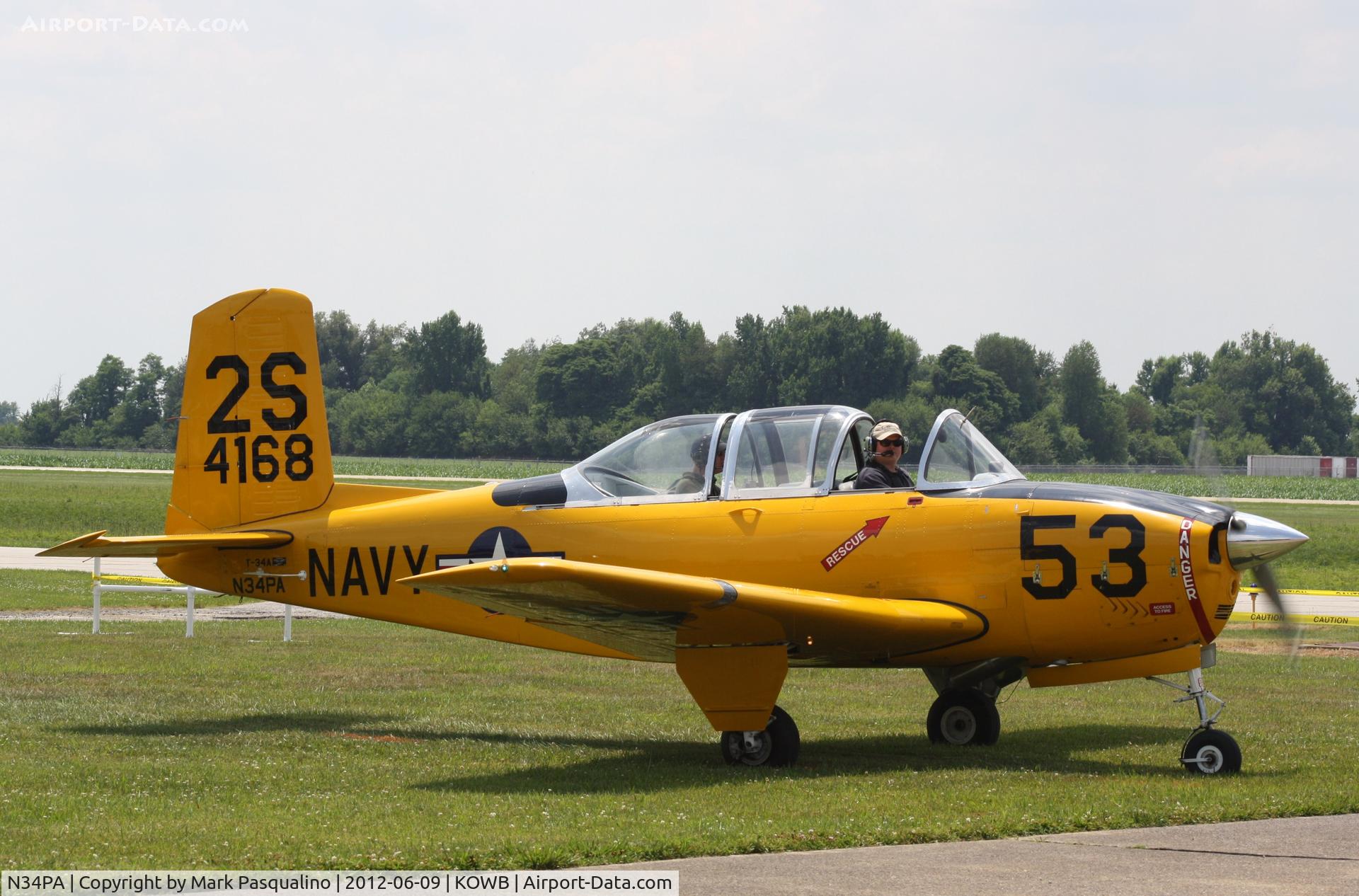 N34PA, 1955 Beech T-34A (A45) Mentor Mentor C/N G-268, Beech T-34A