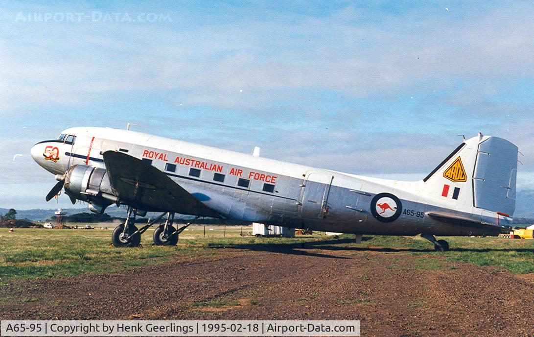 A65-95, 1945 Douglas C-47B Skytrain C/N 16348/33096, Valleyfield Tasmania : Sky Races