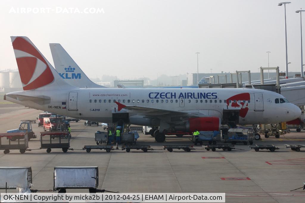 OK-NEN, 2008 Airbus A319-112 C/N 3436, Parked