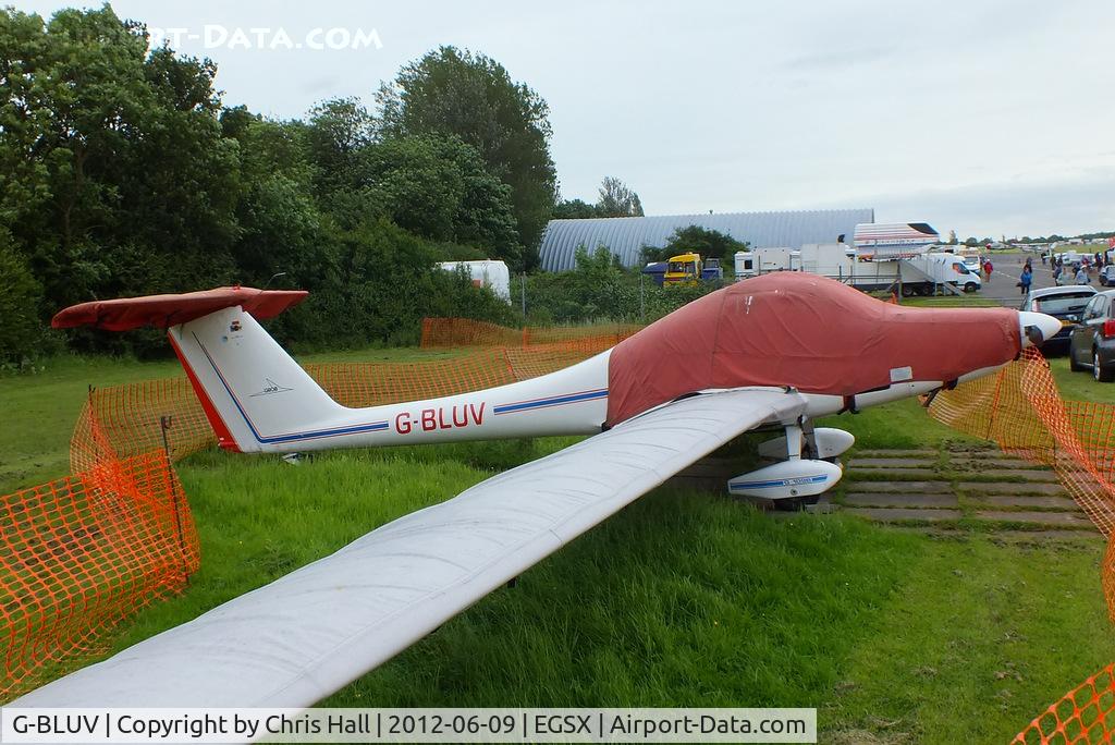 G-BLUV, 1985 Grob G-109B C/N 6336, at the Air Britain flyin 2012