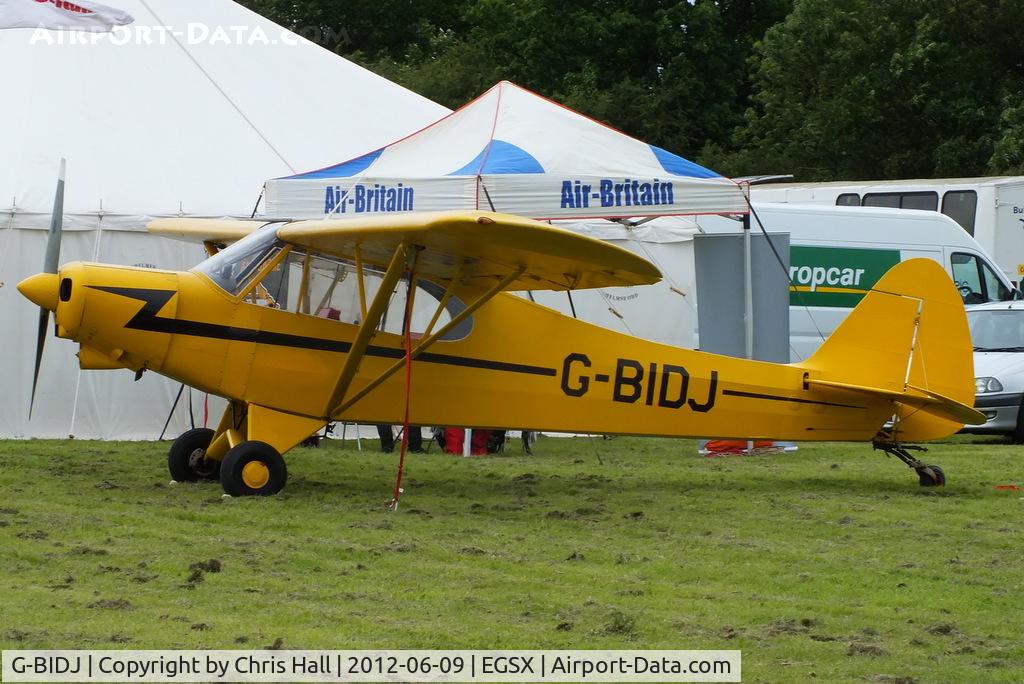 G-BIDJ, 1957 Piper PA-18A-150 Super Cub C/N 18-6007, at the Air Britain flyin 2012